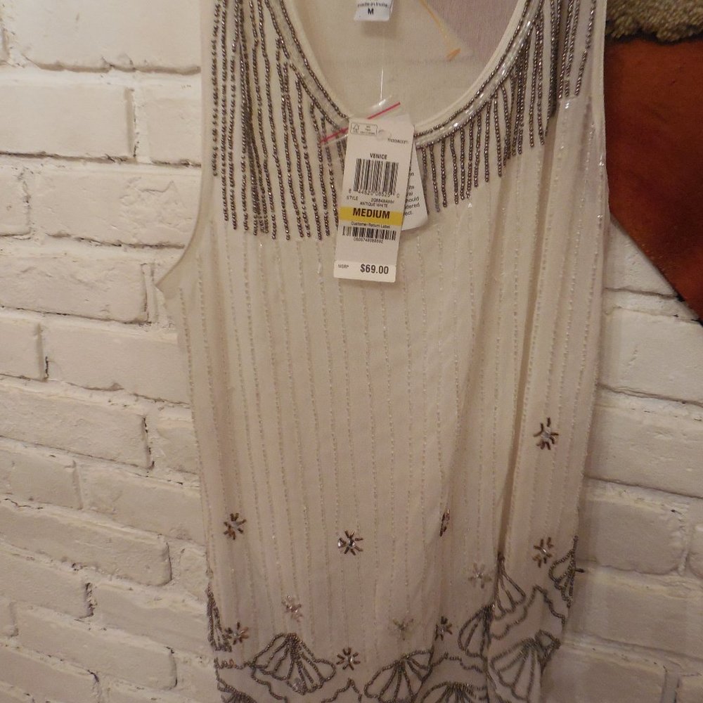 Bar lll Venice Beaded Top
